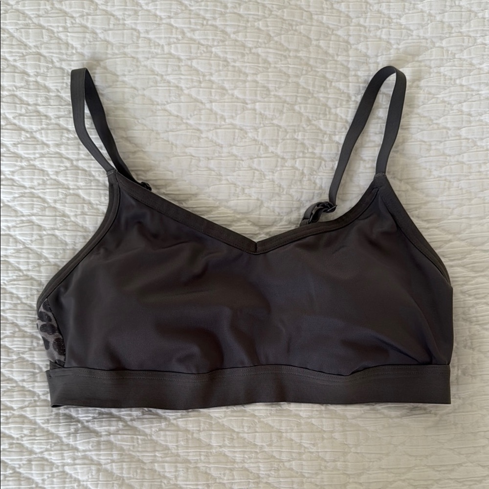 Aerie Offline Grey and Leopard Sports Bra